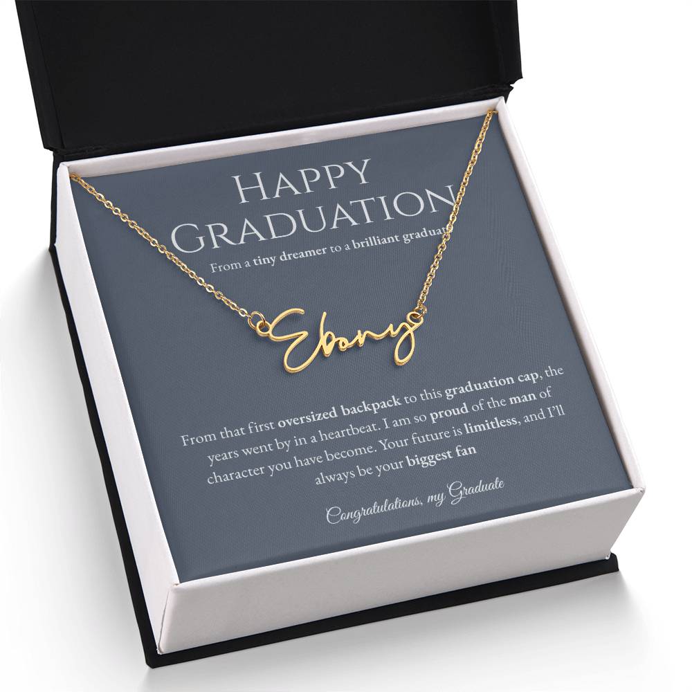 Personalized Graduation Gift -Signature Name Necklace