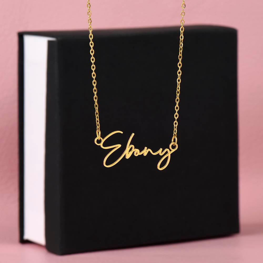 Personalized Graduation Gift -Signature Name Necklace