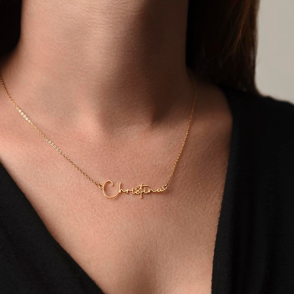 Personalized Graduation Gift - Signature Name Necklace