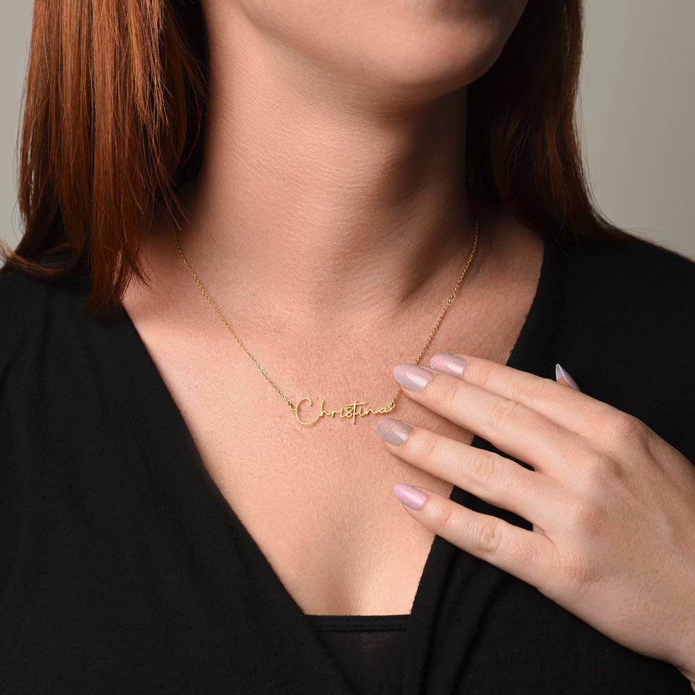 Personalized Graduation Gift -Signature Name Necklace
