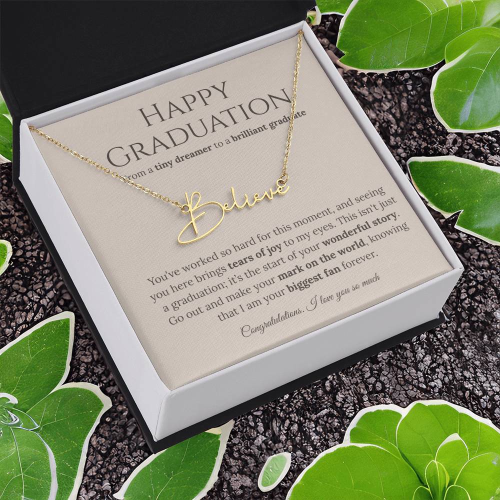 Personalized Graduation Gift -Signature Name Necklace
