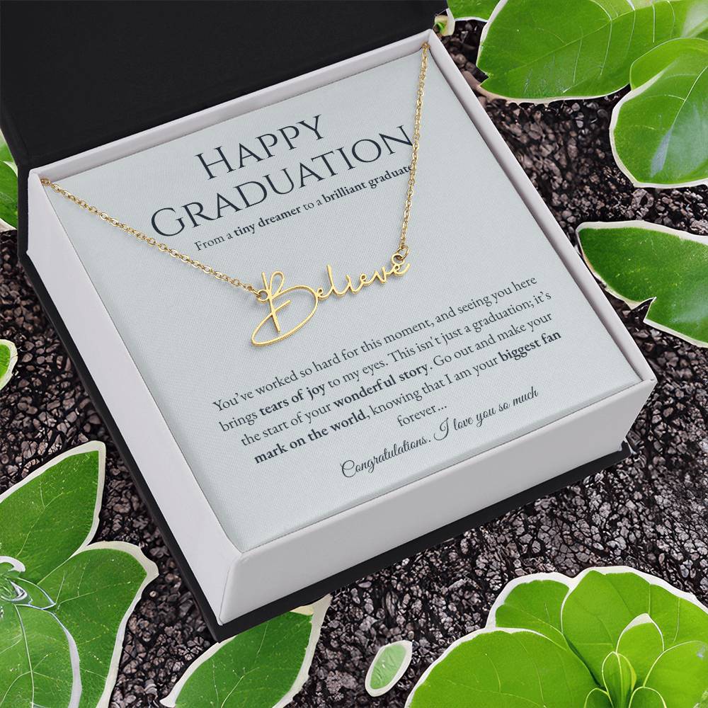 Personalized Graduation Gift -Signature Name Necklace