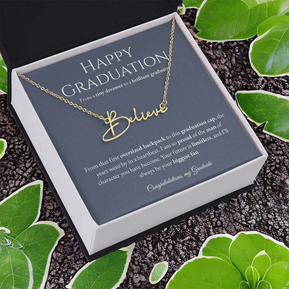 Personalized Graduation Gift -Signature Name Necklace