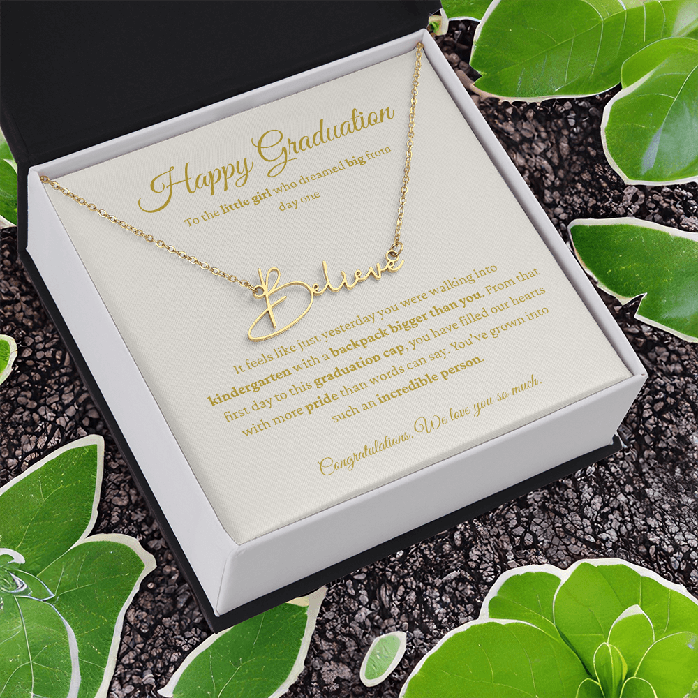Personalized Graduation Gift - Signature Name Necklace