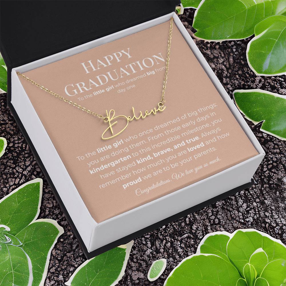 Personalized Graduation Gift -Signature Name Necklace