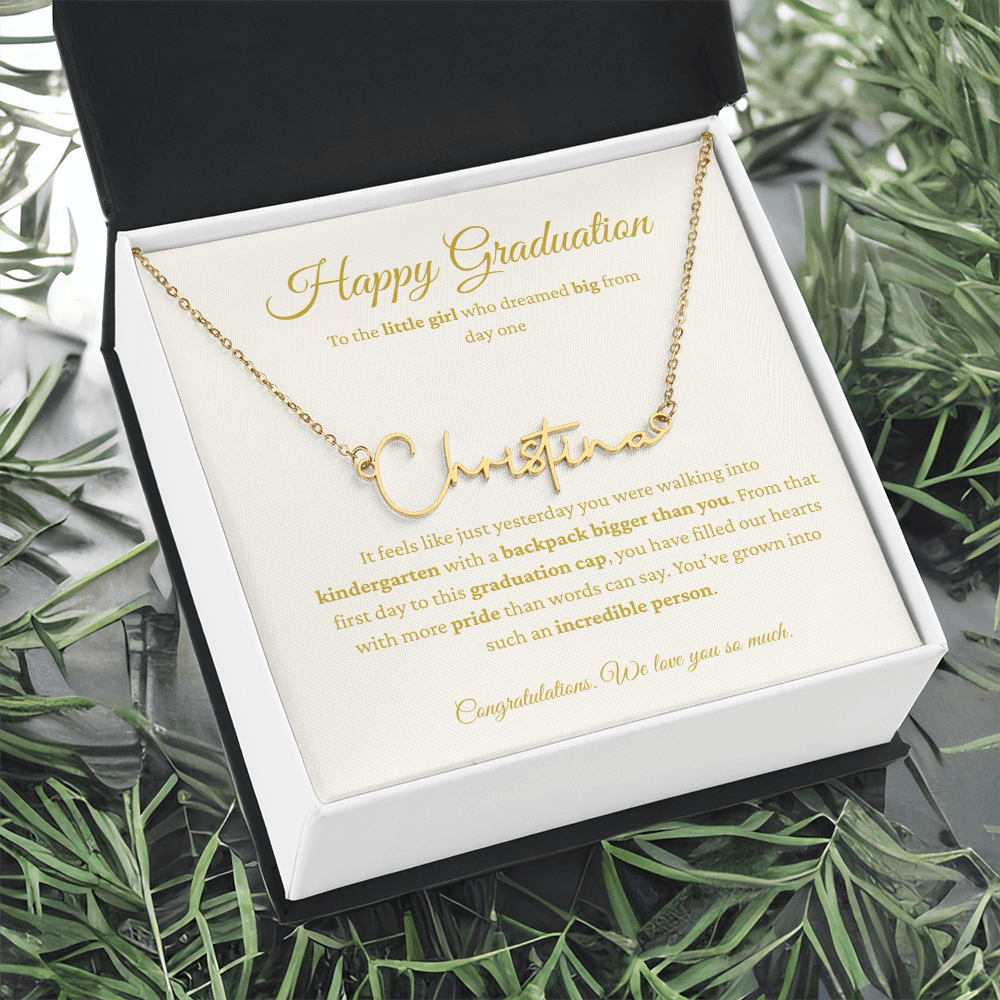 Personalized Graduation Gift - Signature Name Necklace