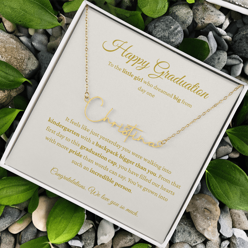 Personalized Graduation Gift - Signature Name Necklace