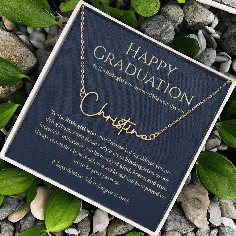 Personalized Graduation Gift -Signature Name Necklace