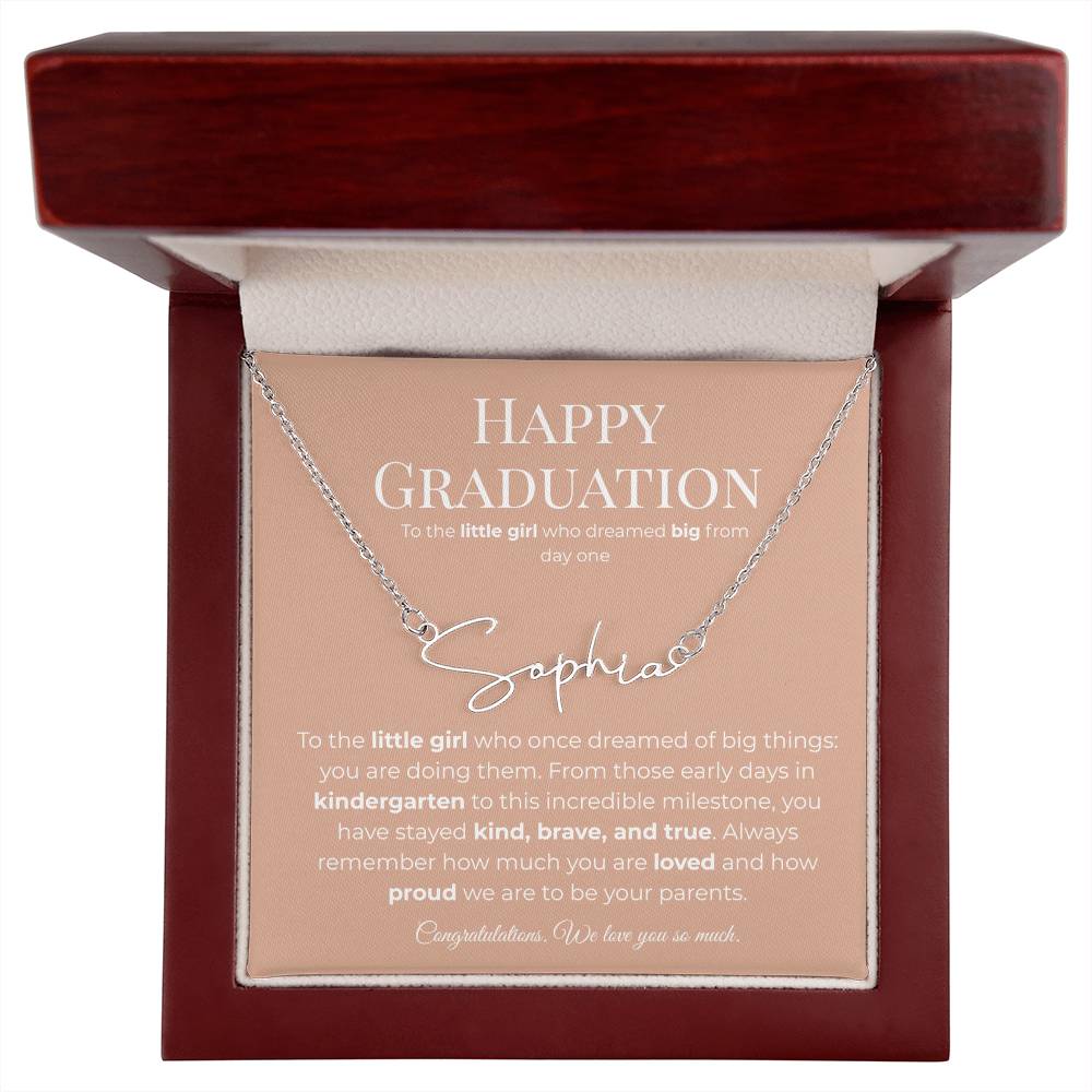 Personalized Graduation Gift -Signature Name Necklace