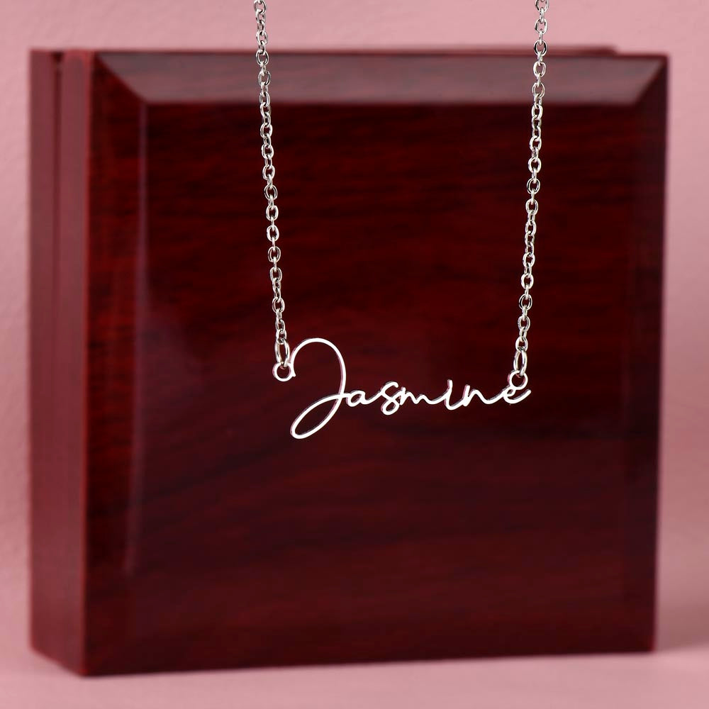 Personalized Graduation Gift -Signature Name Necklace
