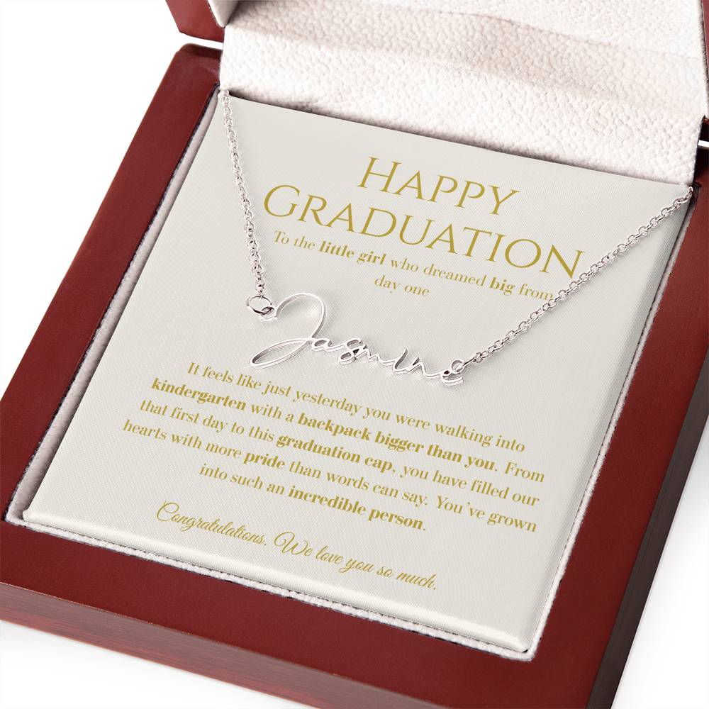 Personalized Graduation Gift -Signature Name Necklace