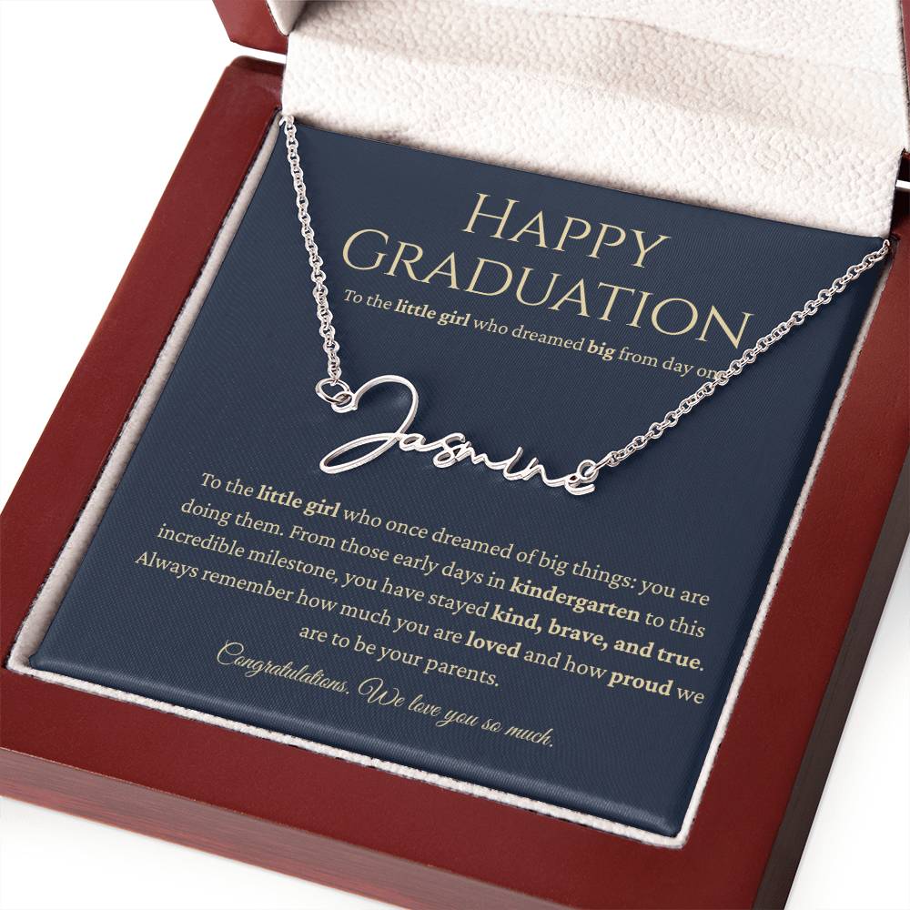 Personalized Graduation Gift -Signature Name Necklace