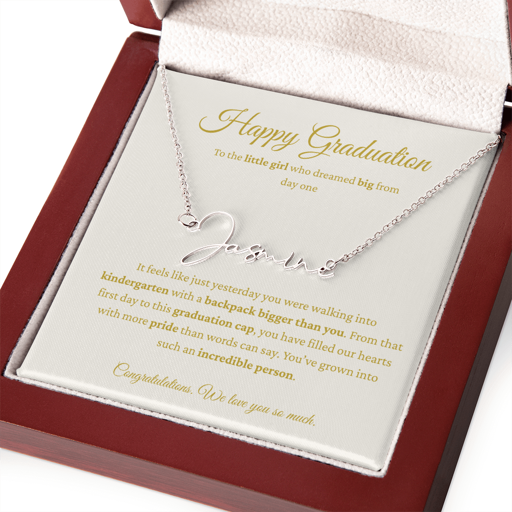Personalized Graduation Gift - Signature Name Necklace