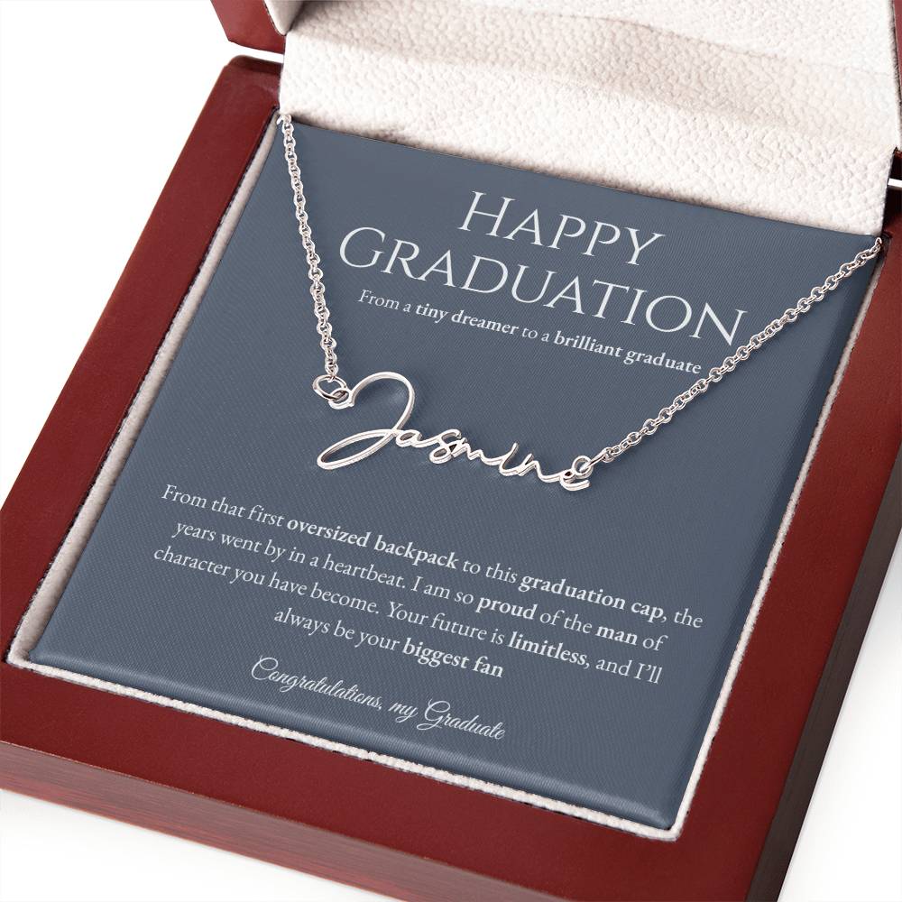 Personalized Graduation Gift -Signature Name Necklace