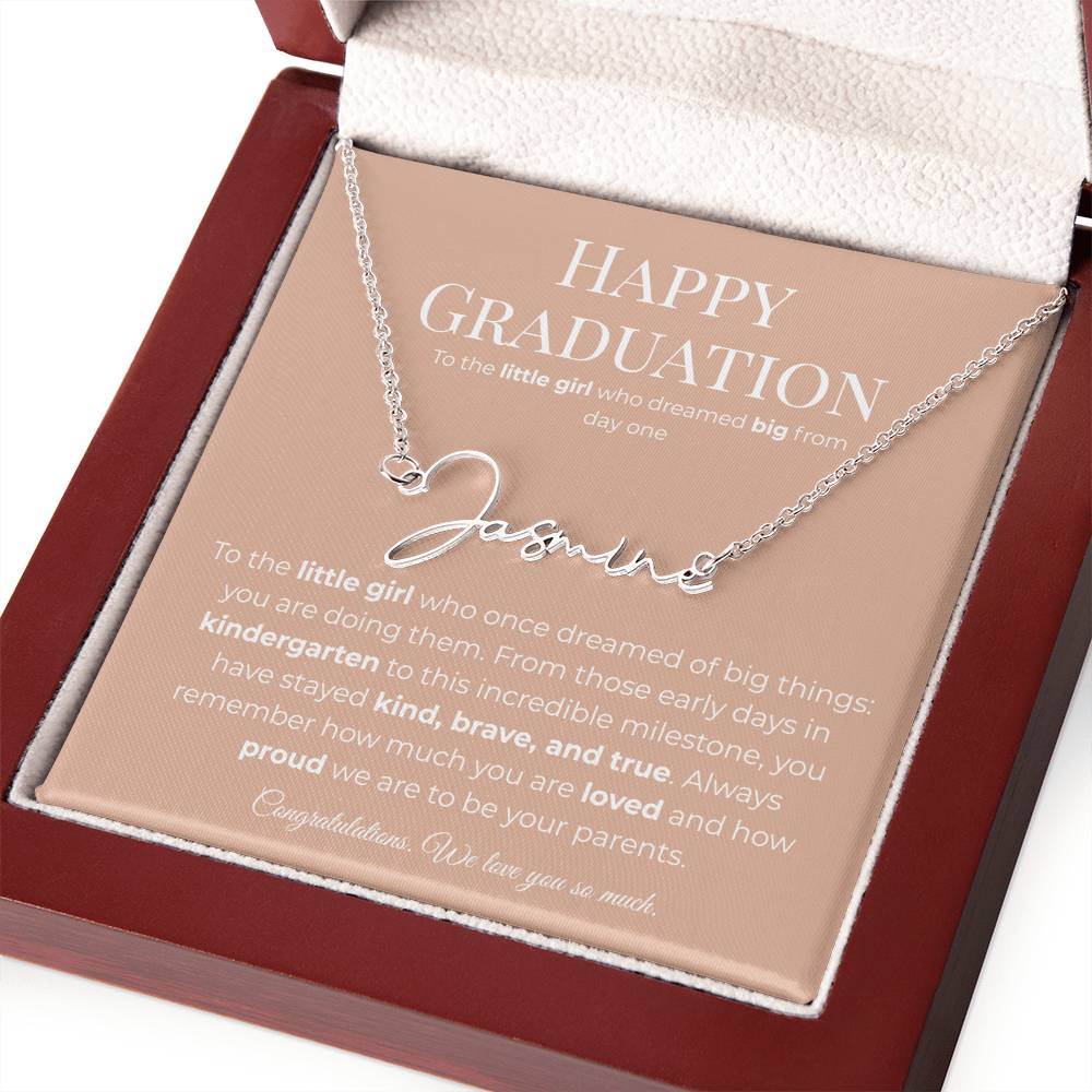 Personalized Graduation Gift -Signature Name Necklace
