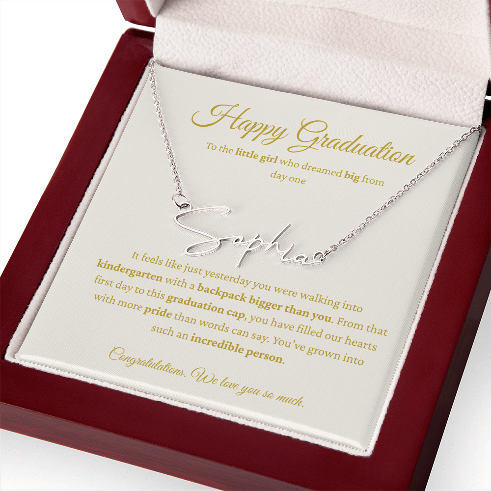 Personalized Graduation Gift - Signature Name Necklace