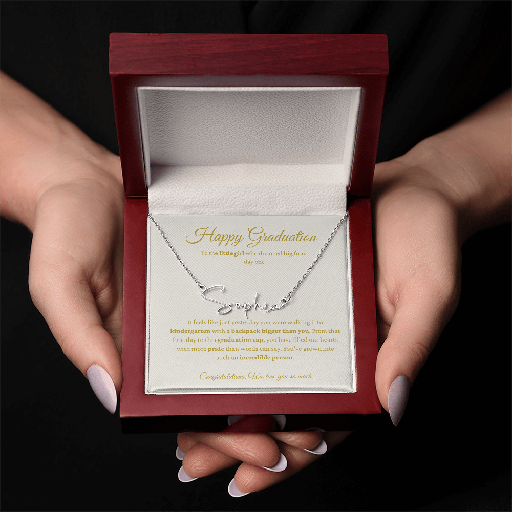 Personalized Graduation Gift - Signature Name Necklace