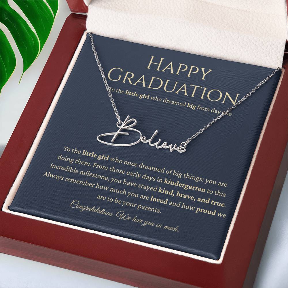 Personalized Graduation Gift -Signature Name Necklace