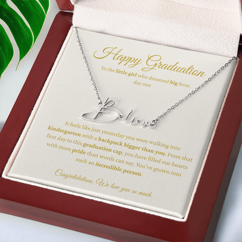 Personalized Graduation Gift - Signature Name Necklace