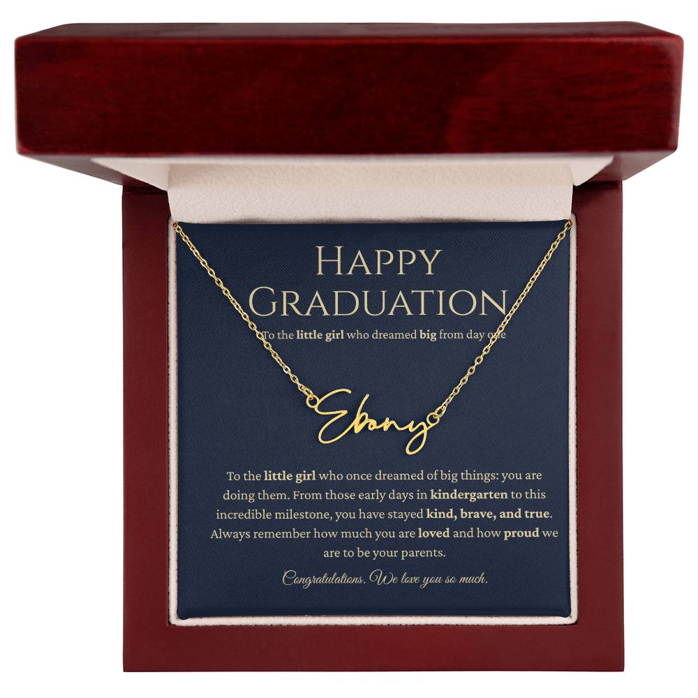 Personalized Graduation Gift -Signature Name Necklace