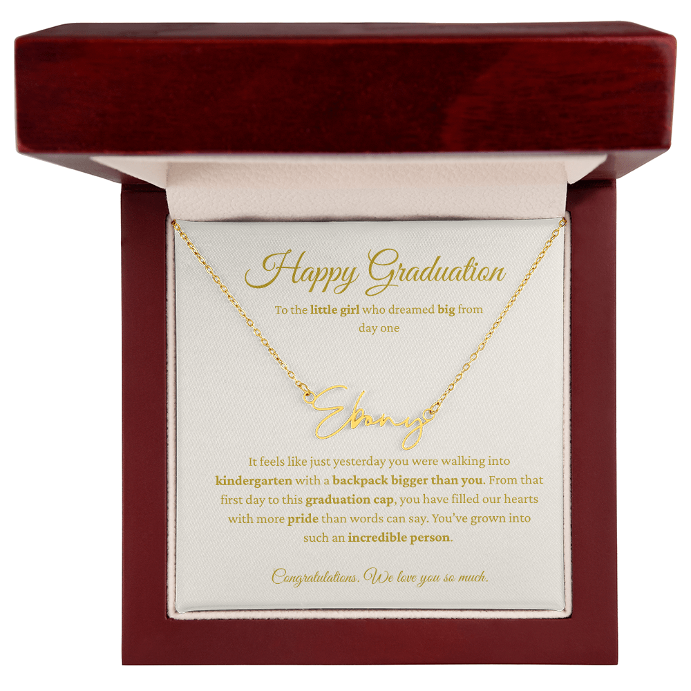 Personalized Graduation Gift - Signature Name Necklace