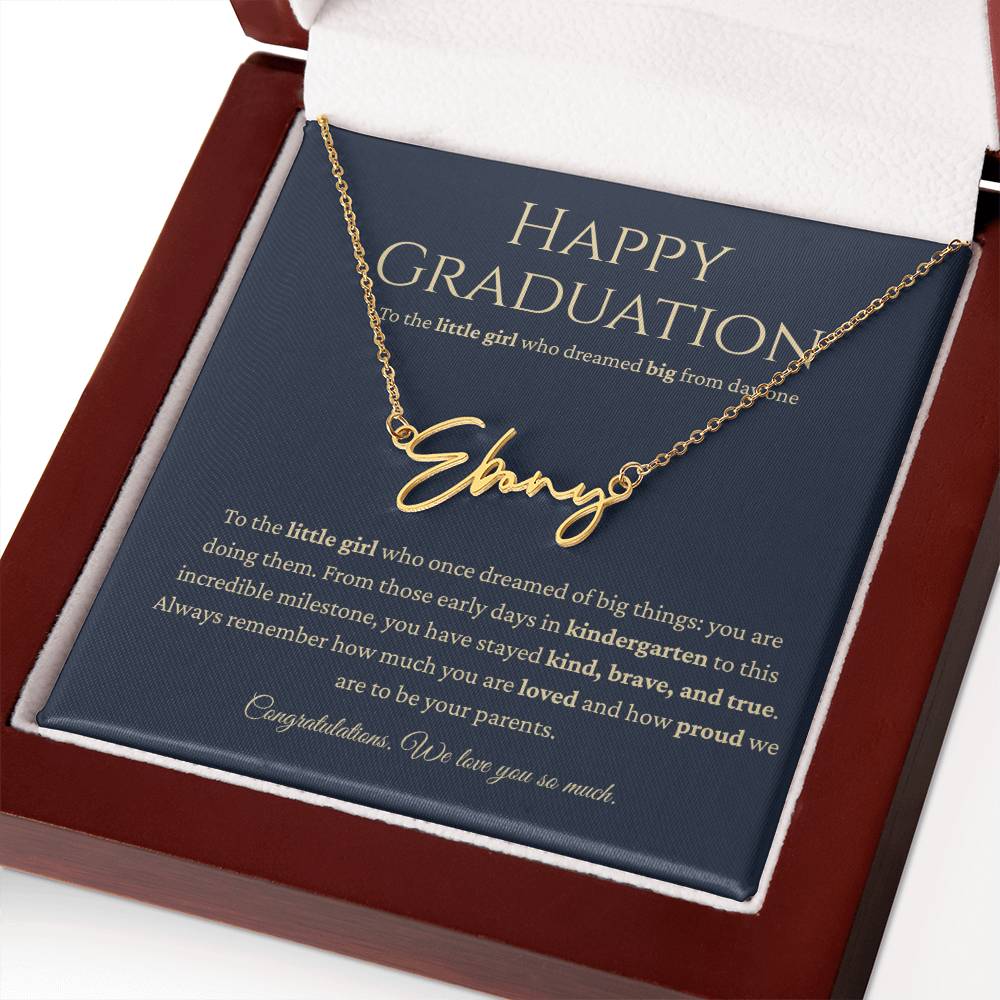 Personalized Graduation Gift -Signature Name Necklace