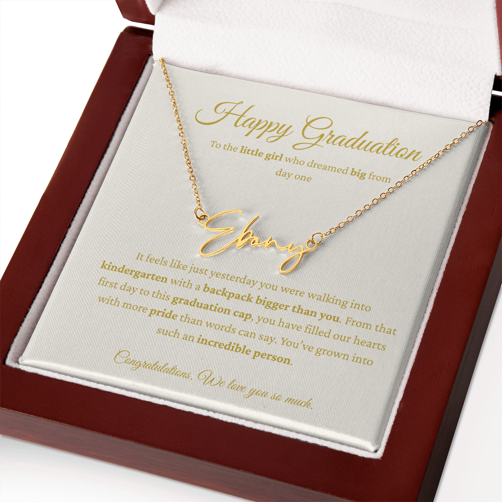 Personalized Graduation Gift - Signature Name Necklace