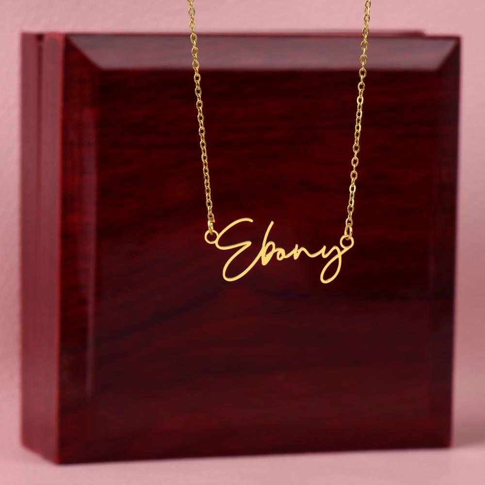 Personalized Graduation Gift -Signature Name Necklace