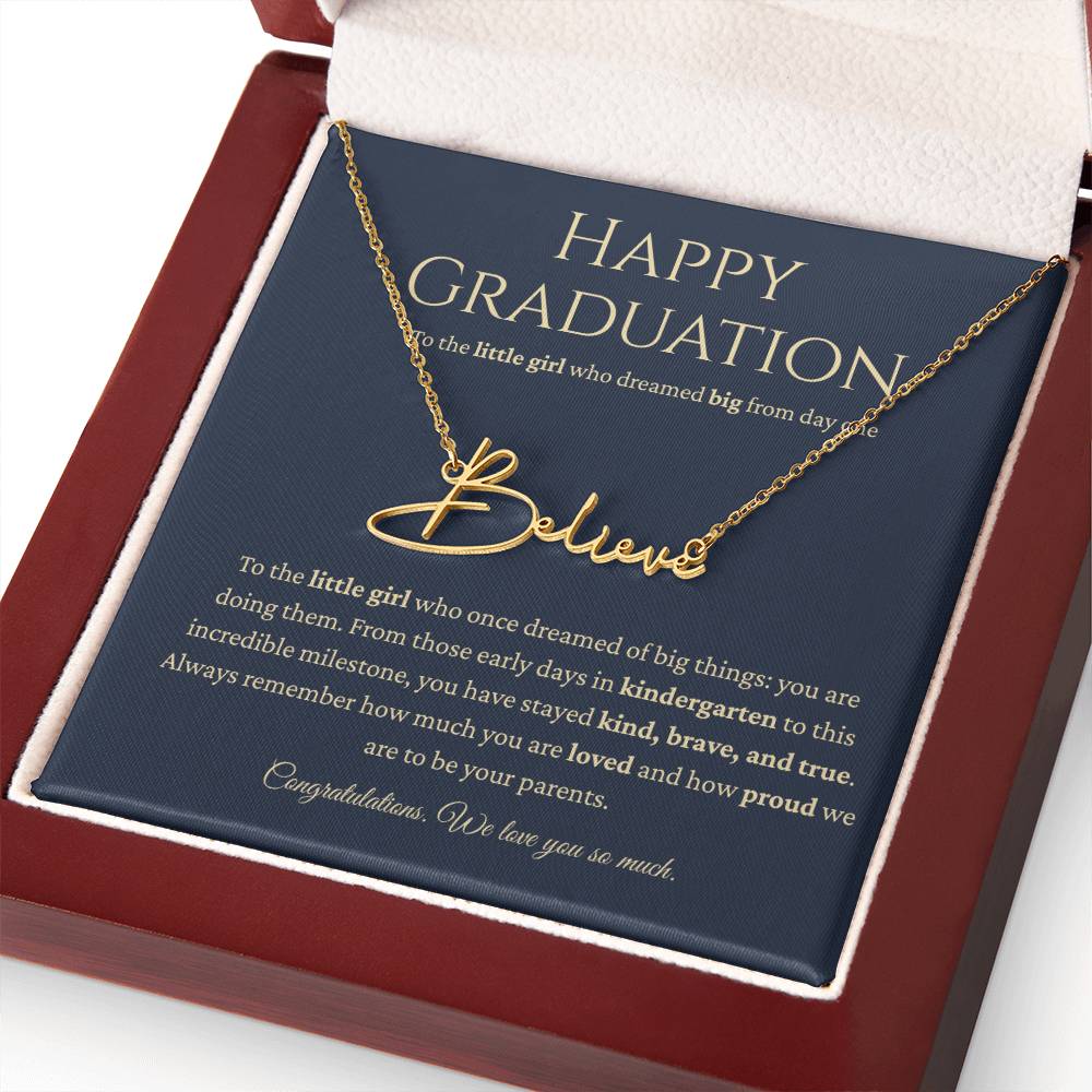 Personalized Graduation Gift -Signature Name Necklace