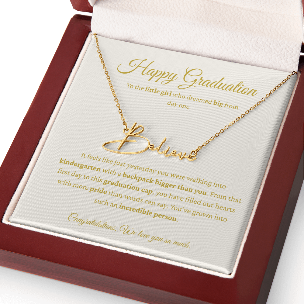 Personalized Graduation Gift - Signature Name Necklace
