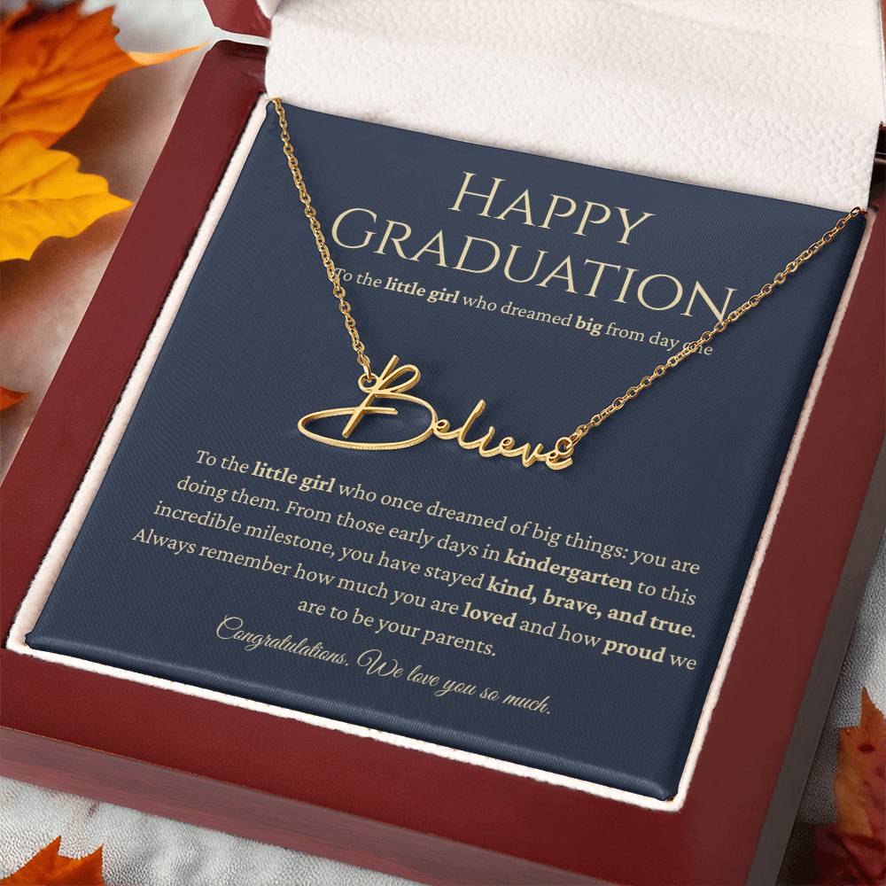 Personalized Graduation Gift -Signature Name Necklace