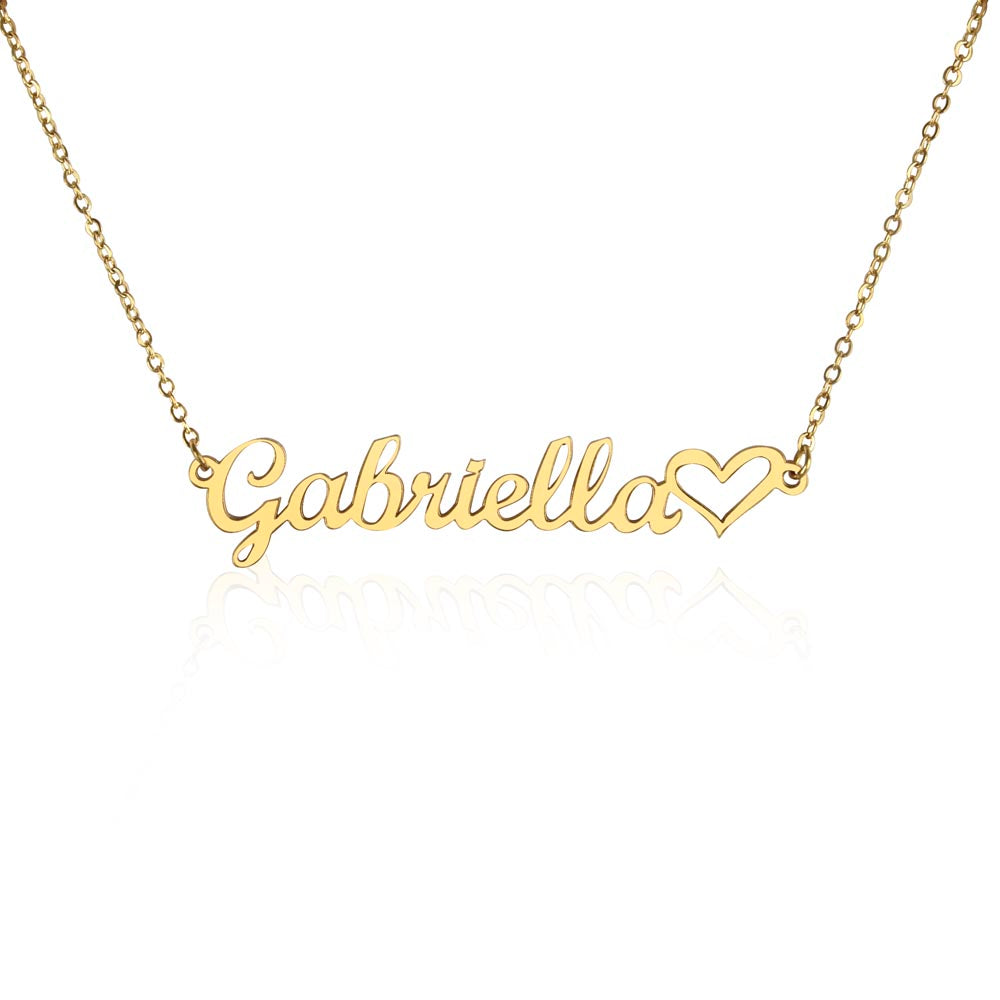 Personalized Graduation Gift for Daughter - Custom Name Necklace with Message Card