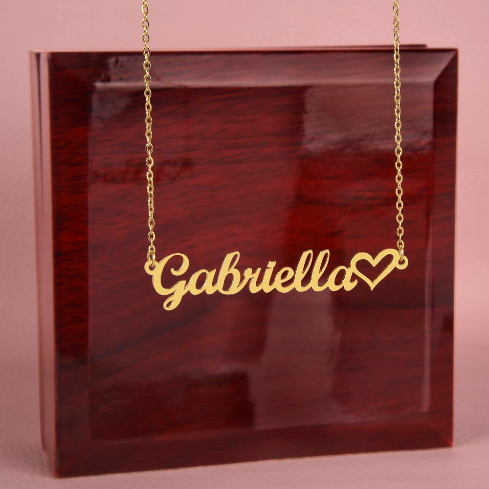 Custom Name Necklace - Kindergarten to High School Graduation Keepsake