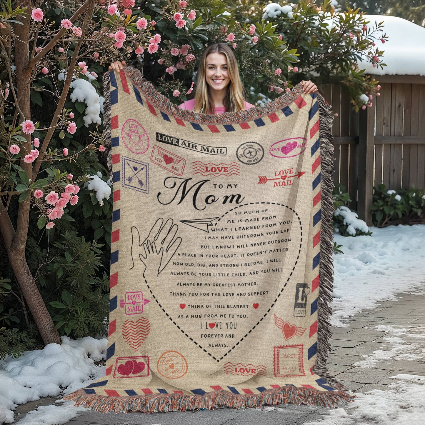 To My Mom - Heirloom Woven Blanket