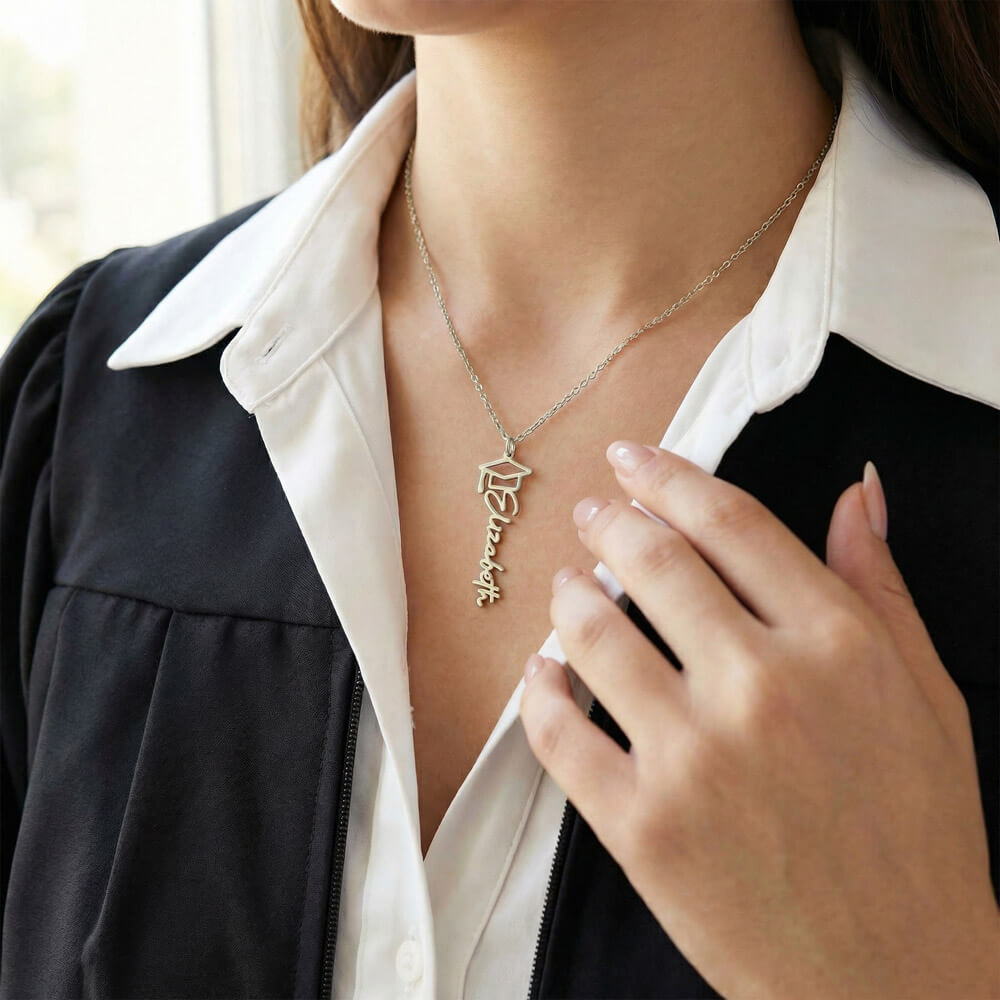 Personalized Graduation Name Necklace | To Our Shining Graduate