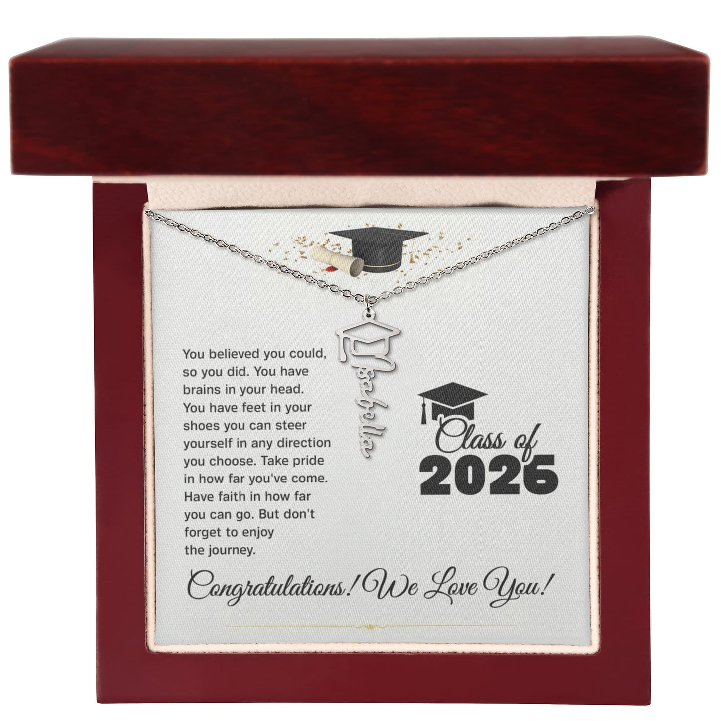 Personalized Graduation Name Necklace