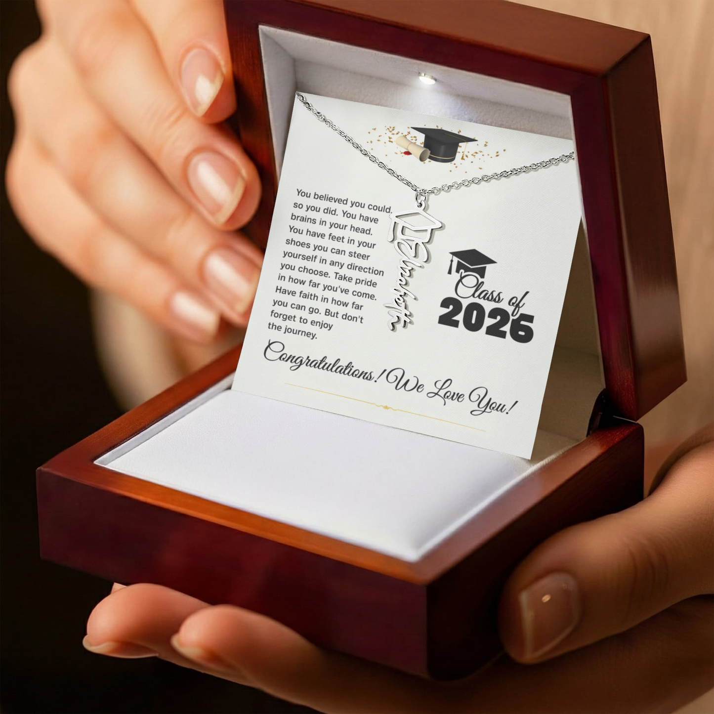 Personalized Graduation Name Necklace