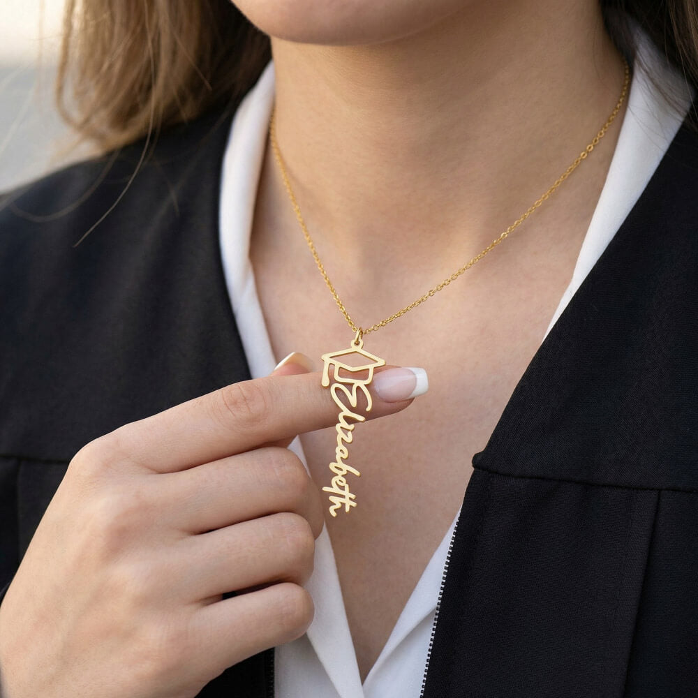 Personalized Graduation Name Necklace | To Our Shining Graduate