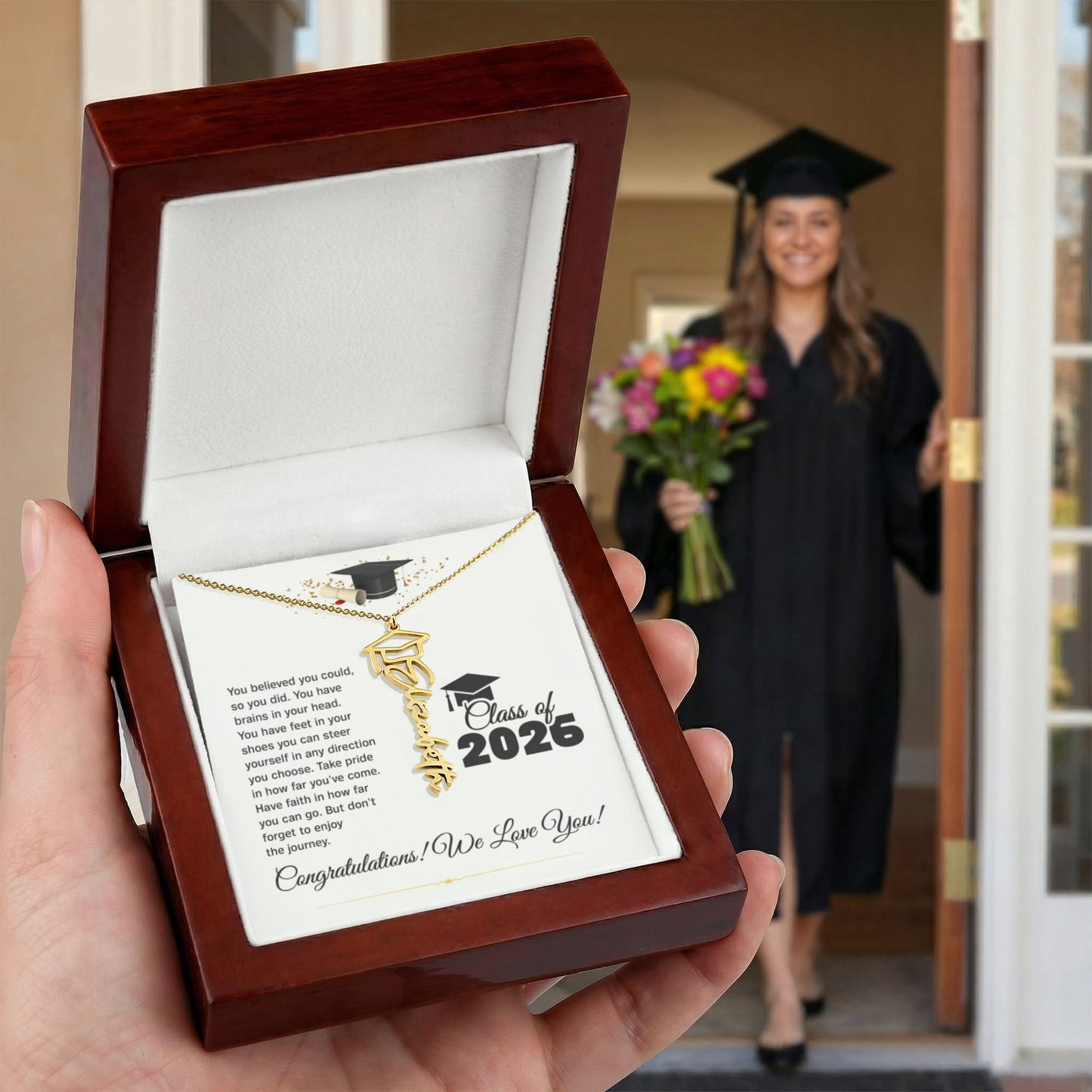 Personalized Graduation Name Necklace