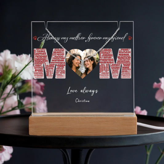 Mother's Day Gift | Keepsake Acrylic & Alluring Beauty Necklace